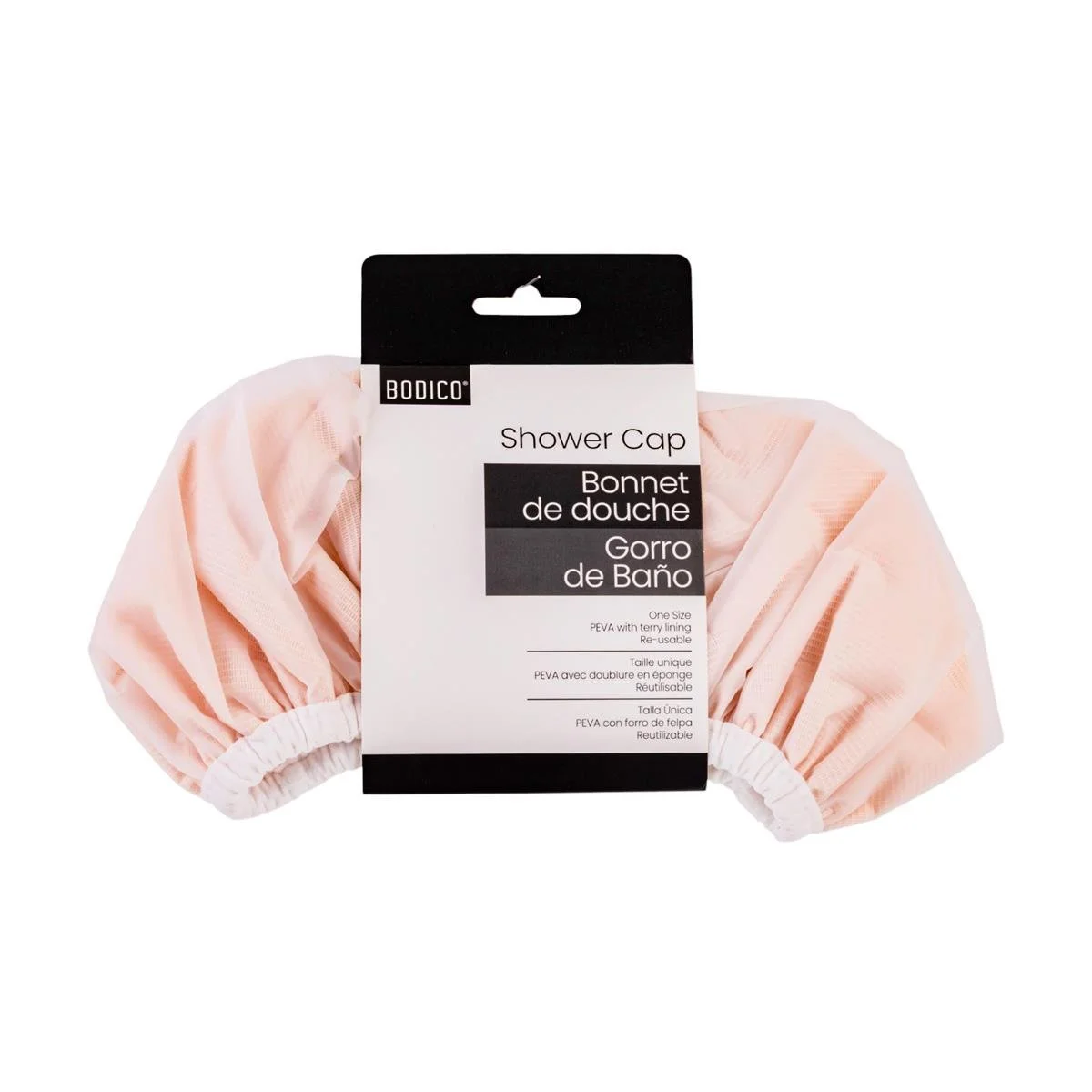 Bodico, Shower Cap, PEVA/Poly, 28x28cm, Biege