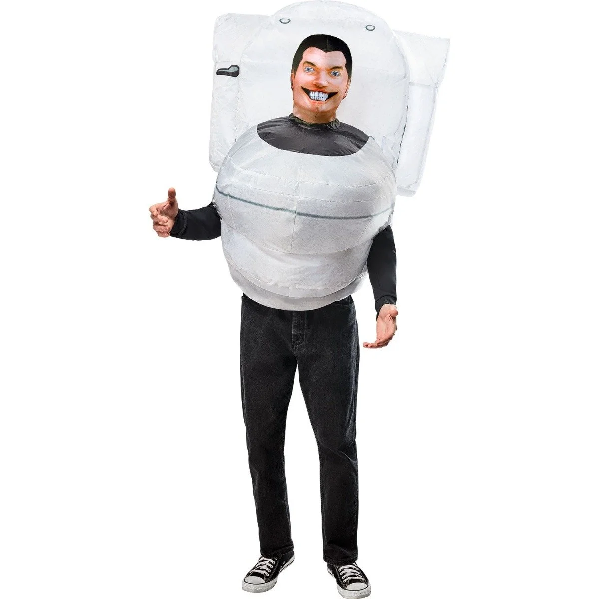 Skibidi Toilet Adult Inflatable Costume