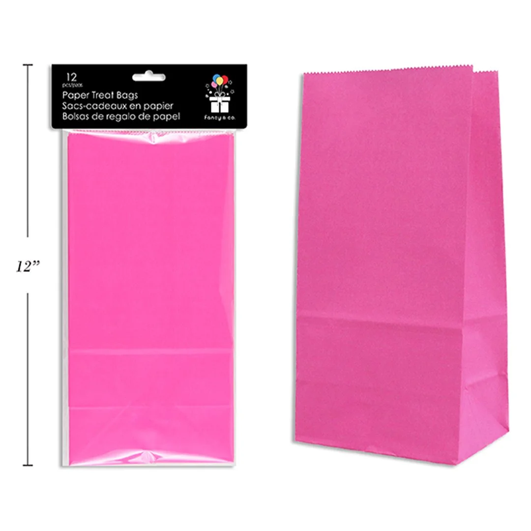 Paper Treat Bags - Hot Pink