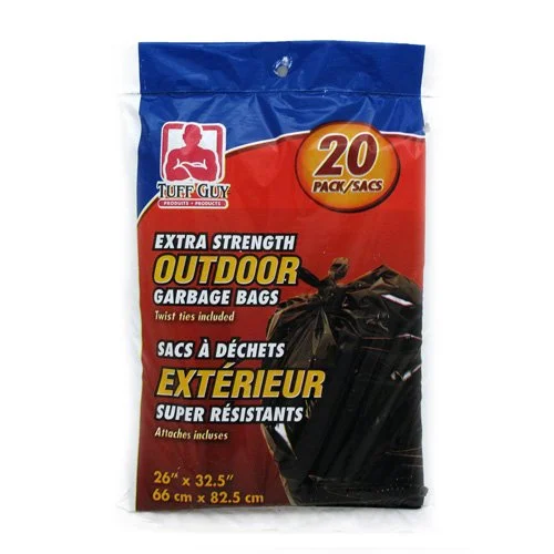 Tuff Guy – Outdoor Bags – 26″ x 32.5″ – Black – 20Pk