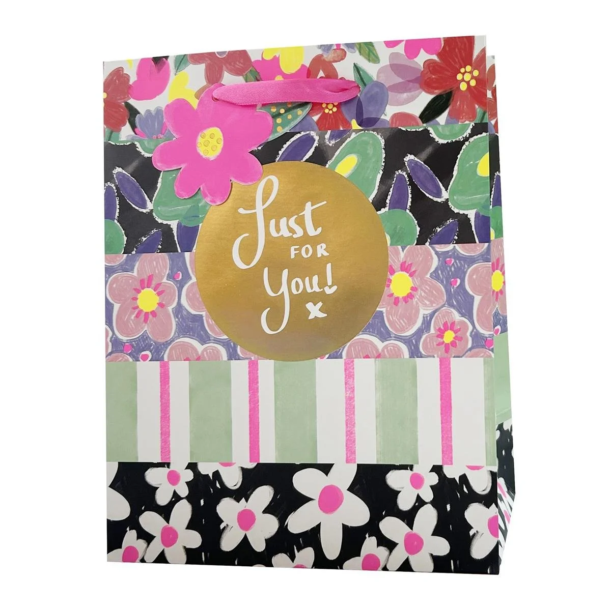 Paper T. DLX Gift Bag, Small, For You, Matte/HS/Neon
