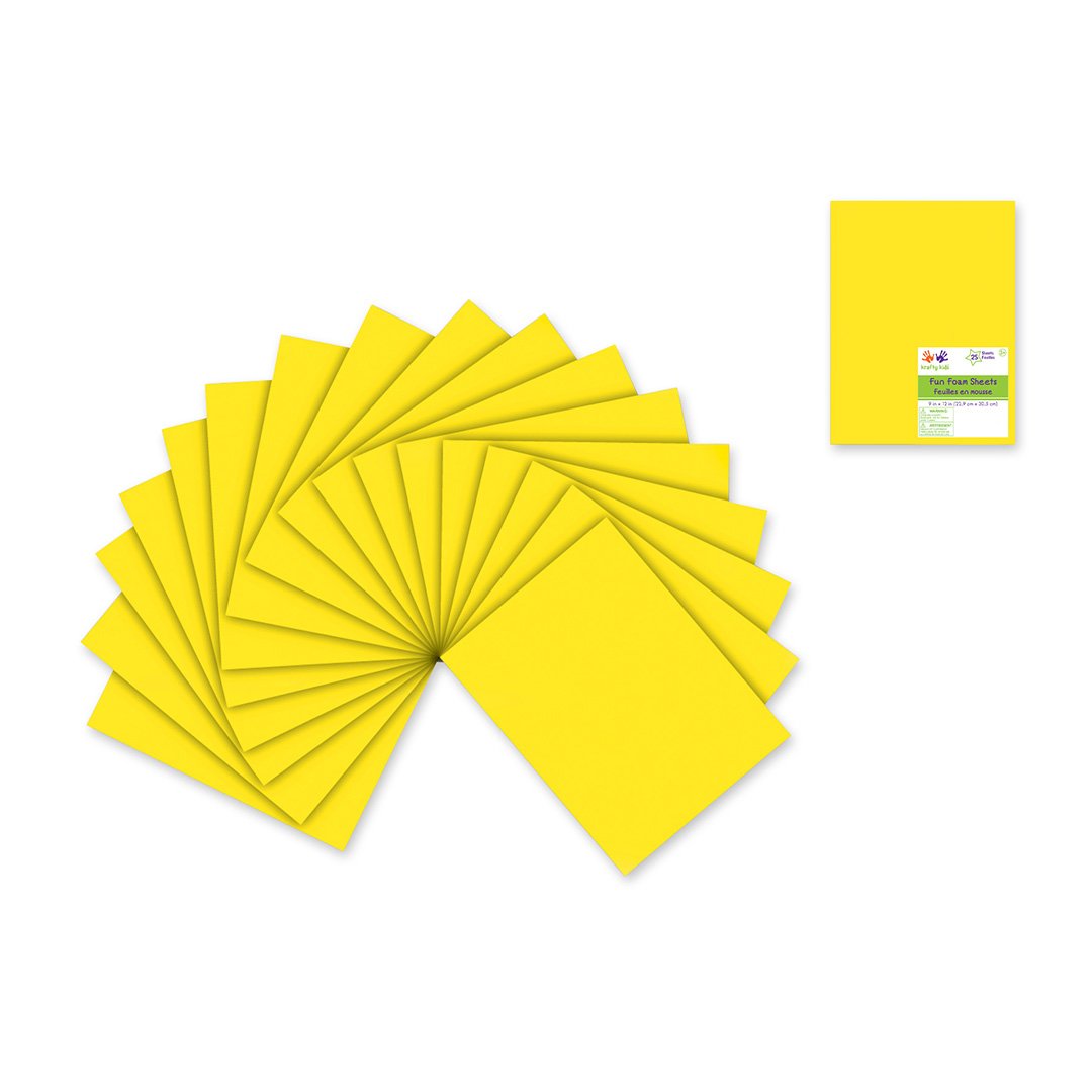 Foam Sheets - Yellow