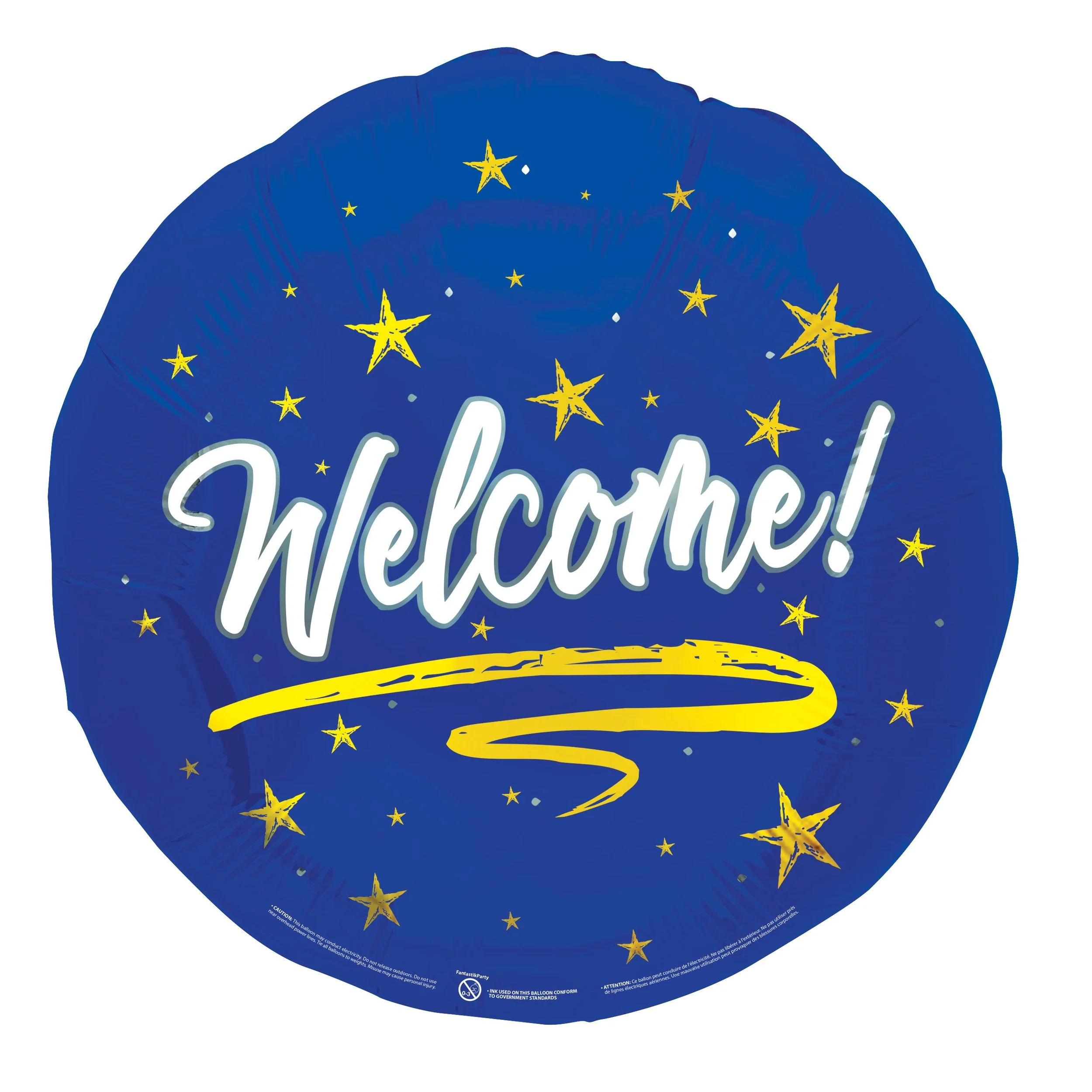 Welcome Foil Balloon Round 18 inch