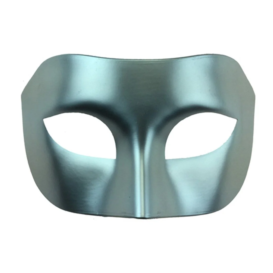 VENETIAN PLASTIC MASK SILVER