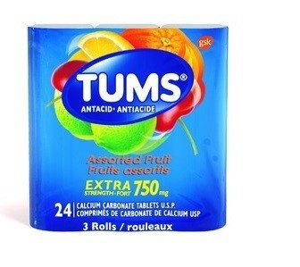 TUMS ROLLS EXT STR FRUIT 3PKX8INN X 72CS