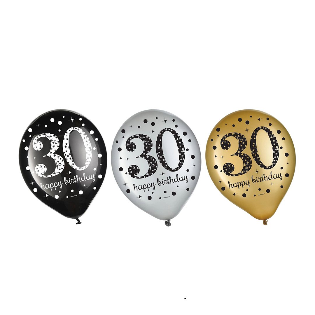 Sparkling Celebration 30 Latex Balloons