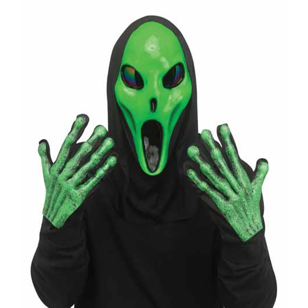 ALIEN MASK & GLOVE SET