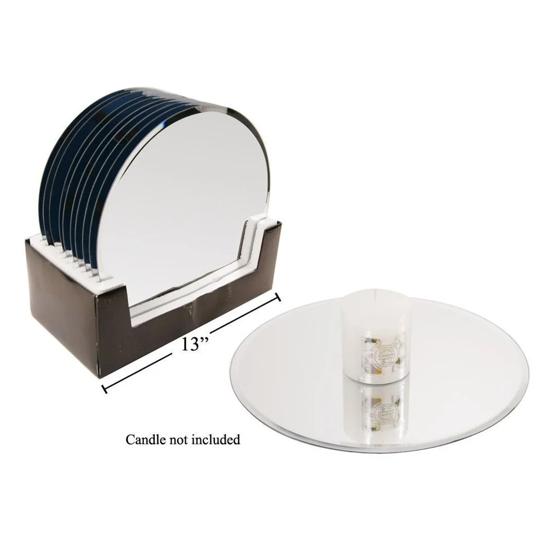 12" Deco Lite Mirror Plate with Beveled Edge
