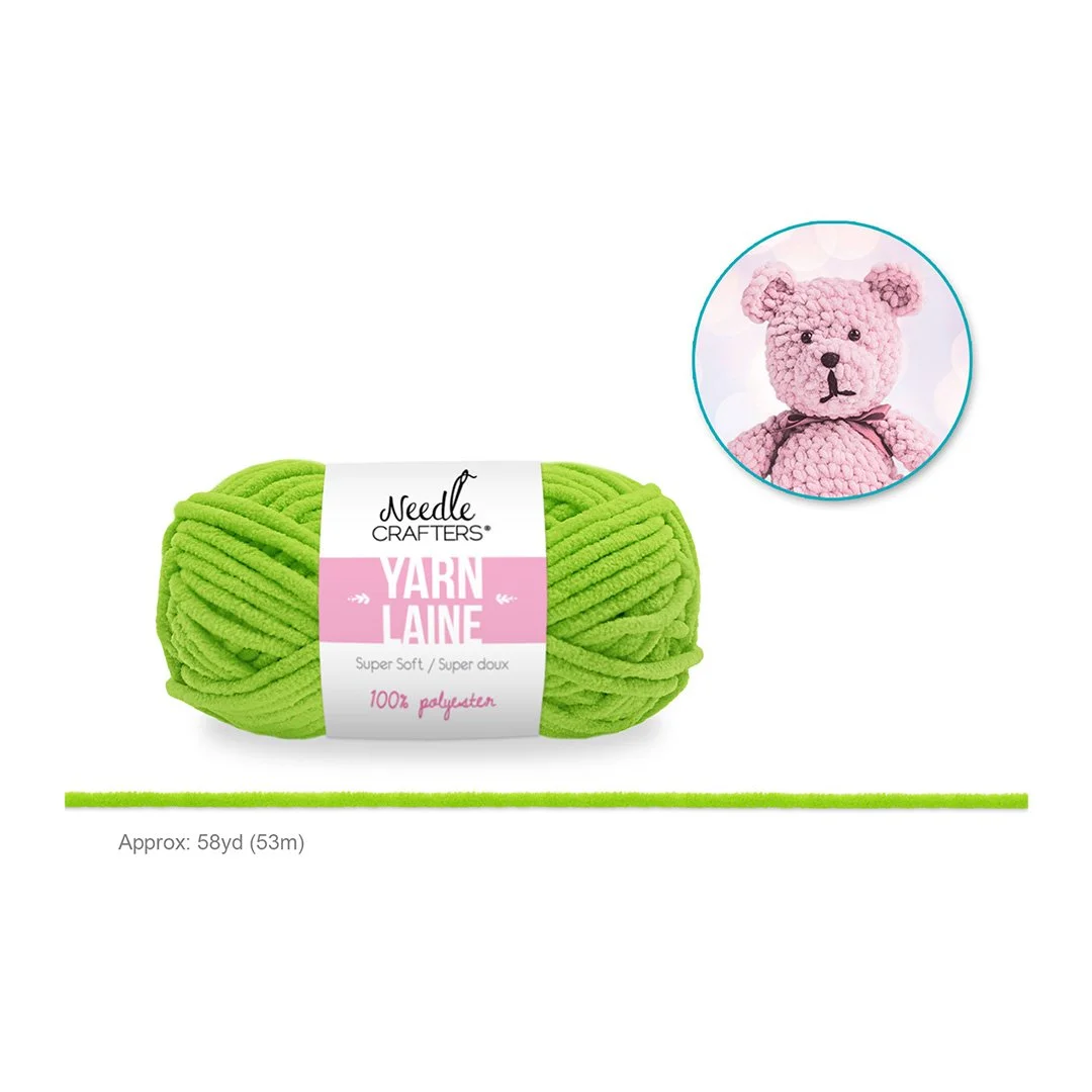 Needlecrafters: Poly Chenille-Soft Yarn Ball C - Mint