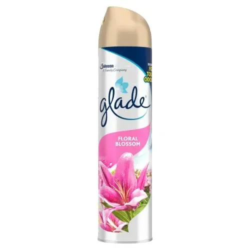 GLADE SILVER AEROSOL FLORAL BLOSSOM AIR FRESHENER 300 ML