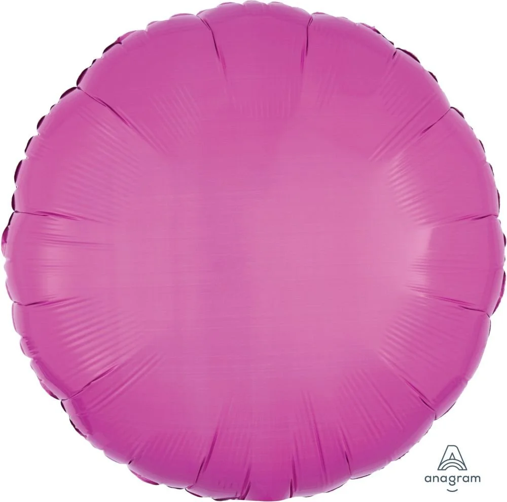 18" Bright Bubble Gum Pink Circle Balloon