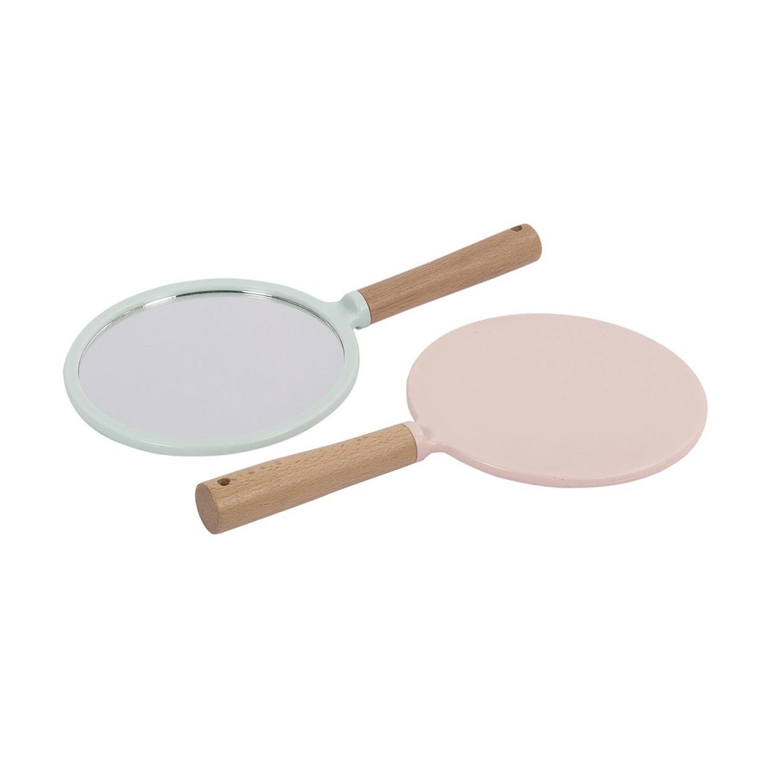 Bodico Wood Handle Hand Mirror