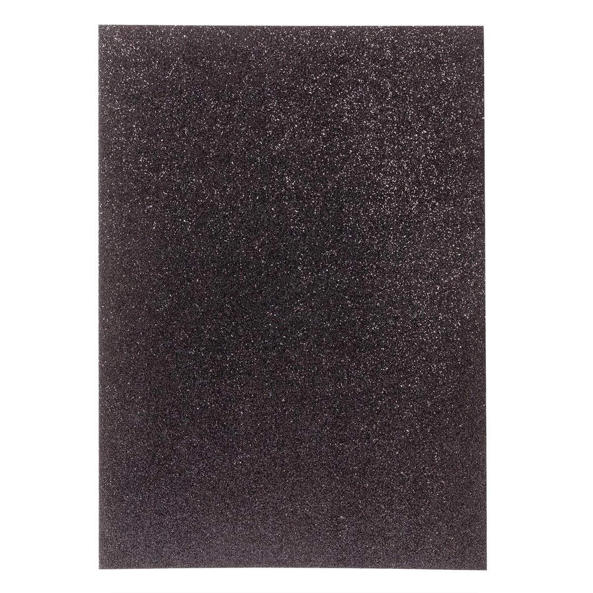 T4C, Glitter Paper, Black, 235g, 11.8" x 8.3", 1C