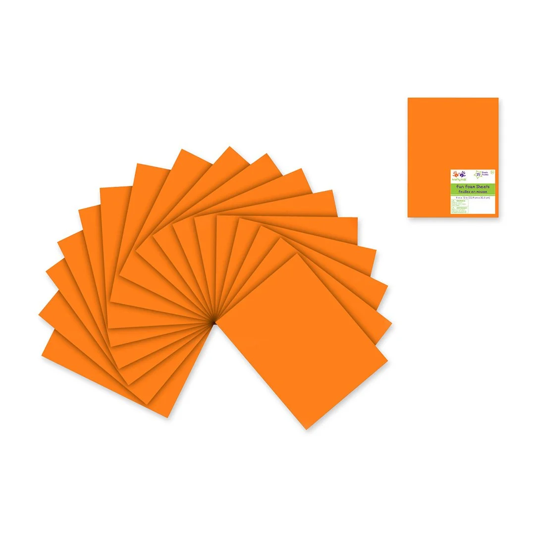 Foam Sheets - Orange