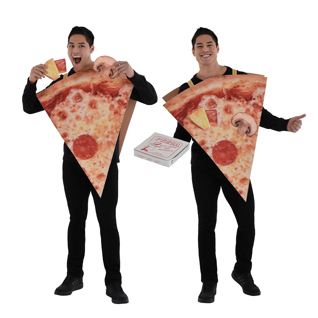 Pizza Costume with Toppings - Adult Standard