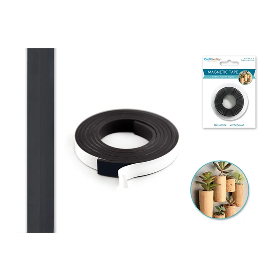 Magnetic Tape: Strip Peel-n-Stick