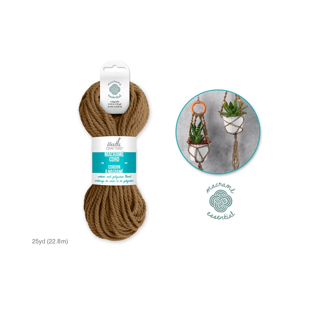 Needlecrafters: Macramé Cord - Camel