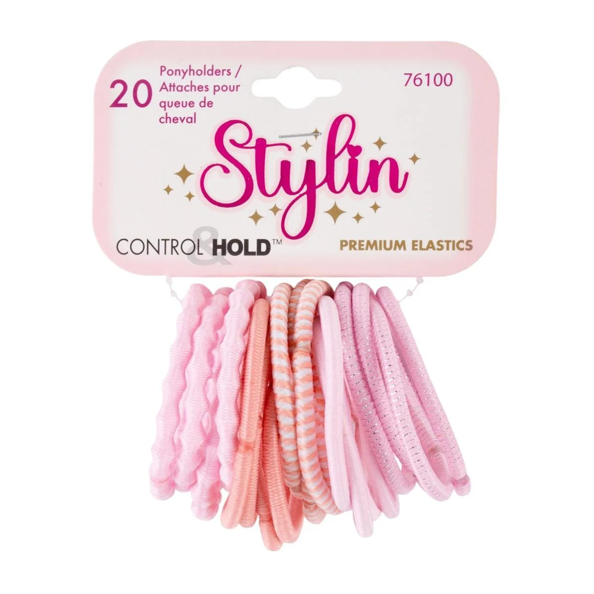 Stylin G. 20-pc Pink Polyholders, clasp free