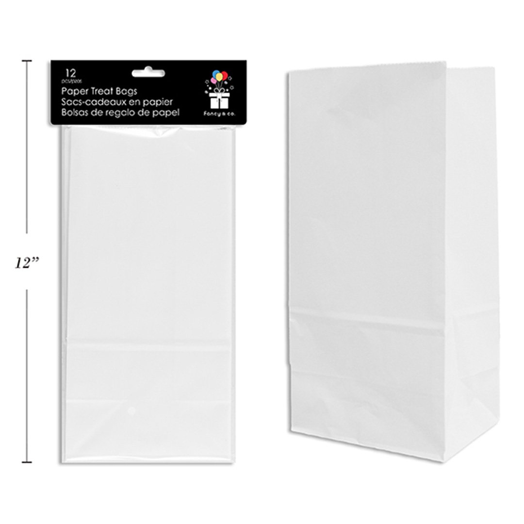 Paper Treat Bags - White