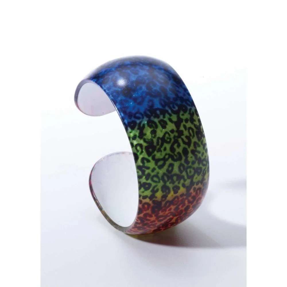 Rainbow Leopard Bangel Bracelet
