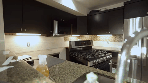 The whole backsplash took 4 hours to do.