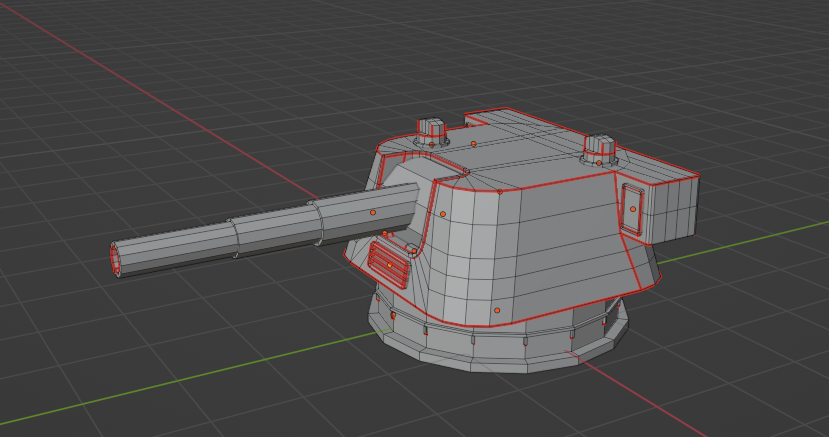 3D Model Turret Concept Prop Asset
