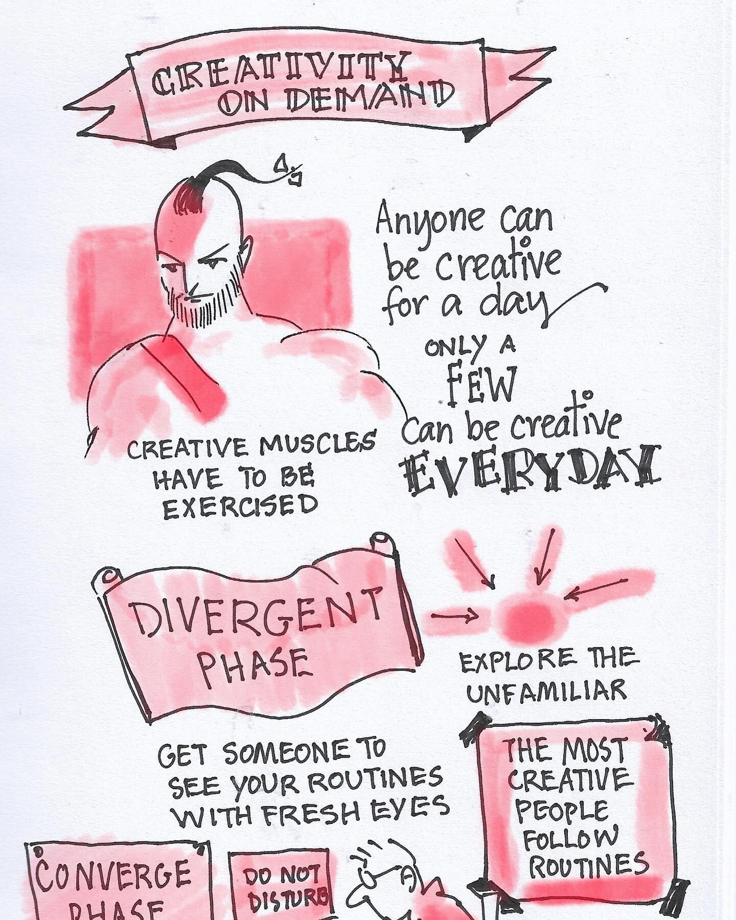 Creative people follow &ldquo;extreme routines&rdquo; Link in the comments.
