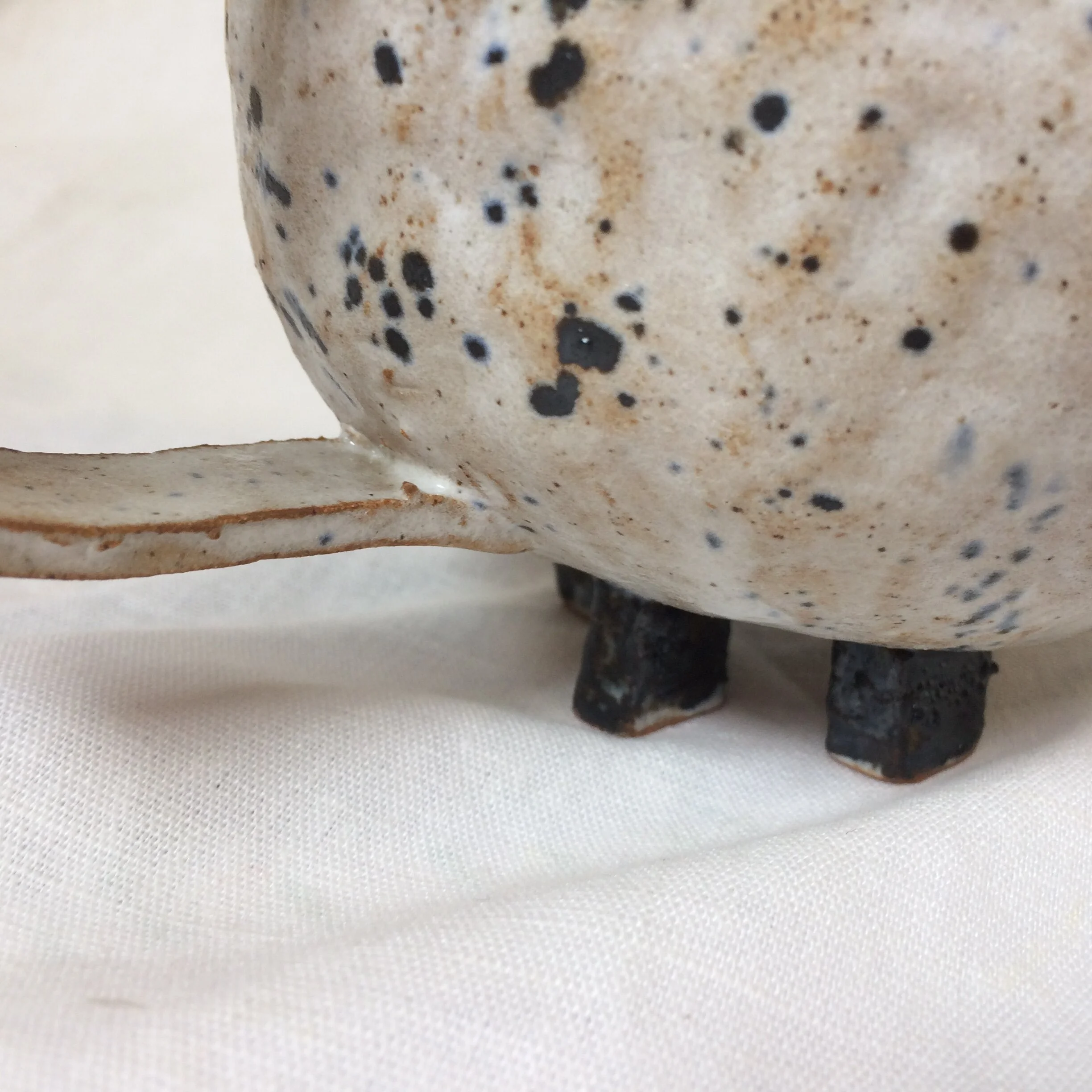 Freckled Pouring Jug with Feet