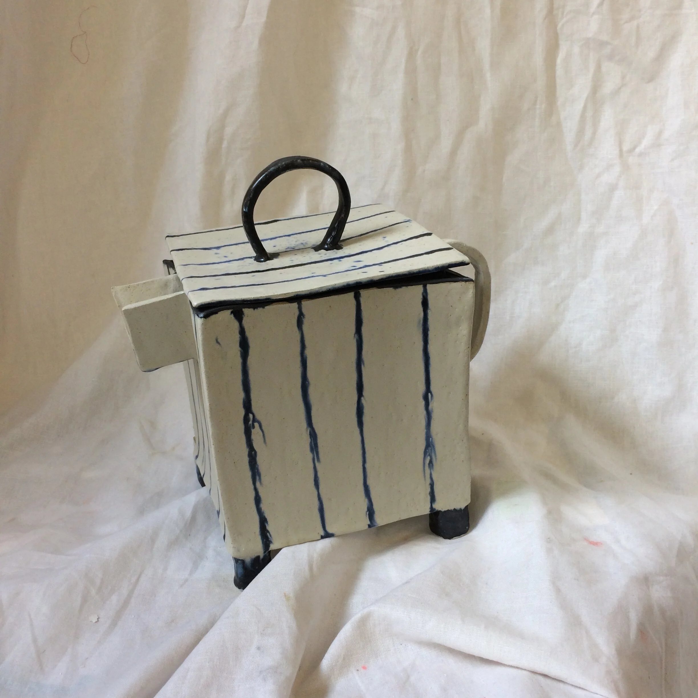Striped Milk Jug