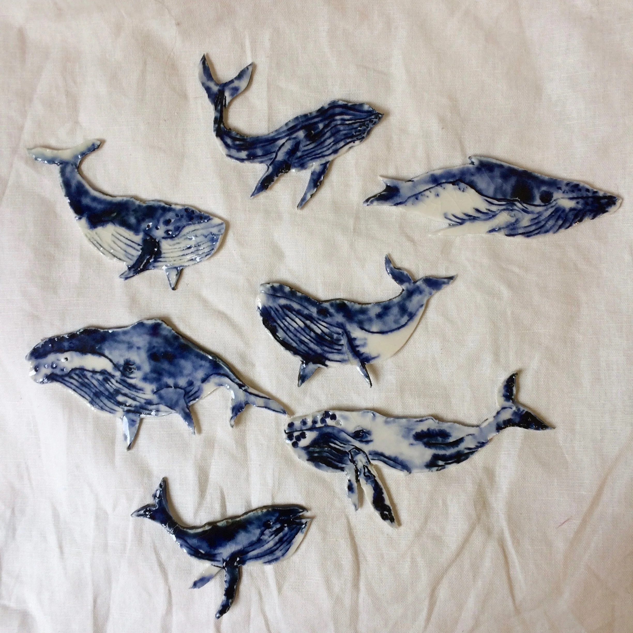 Sperm Whale Brooches