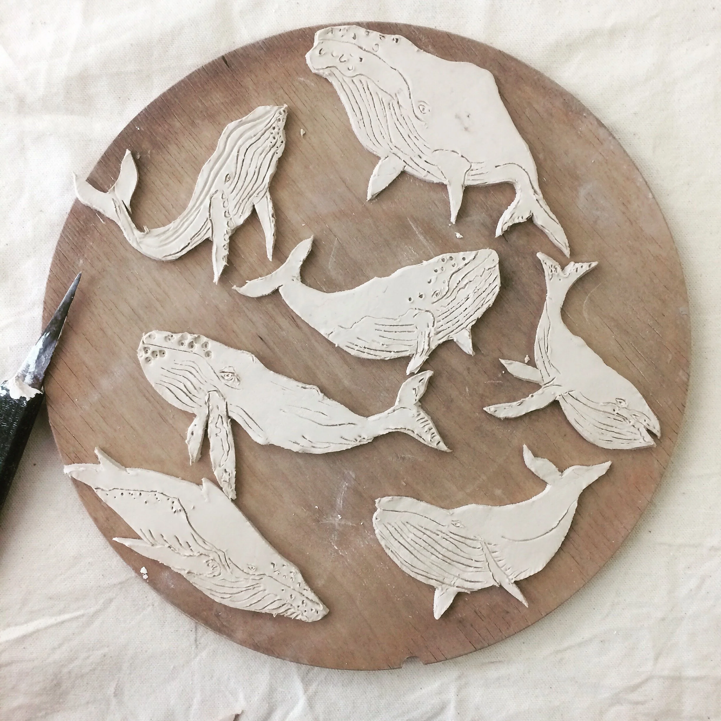 Sperm Whale Brooches