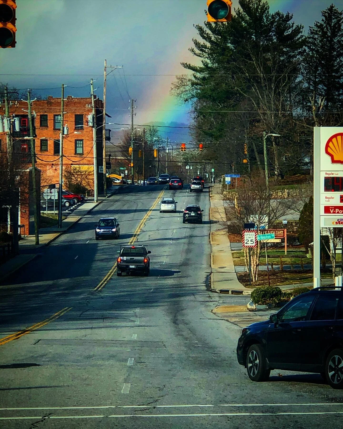 Charlotte Street Rainbow #asheville #wnc #appalachians #nc #rainbow
