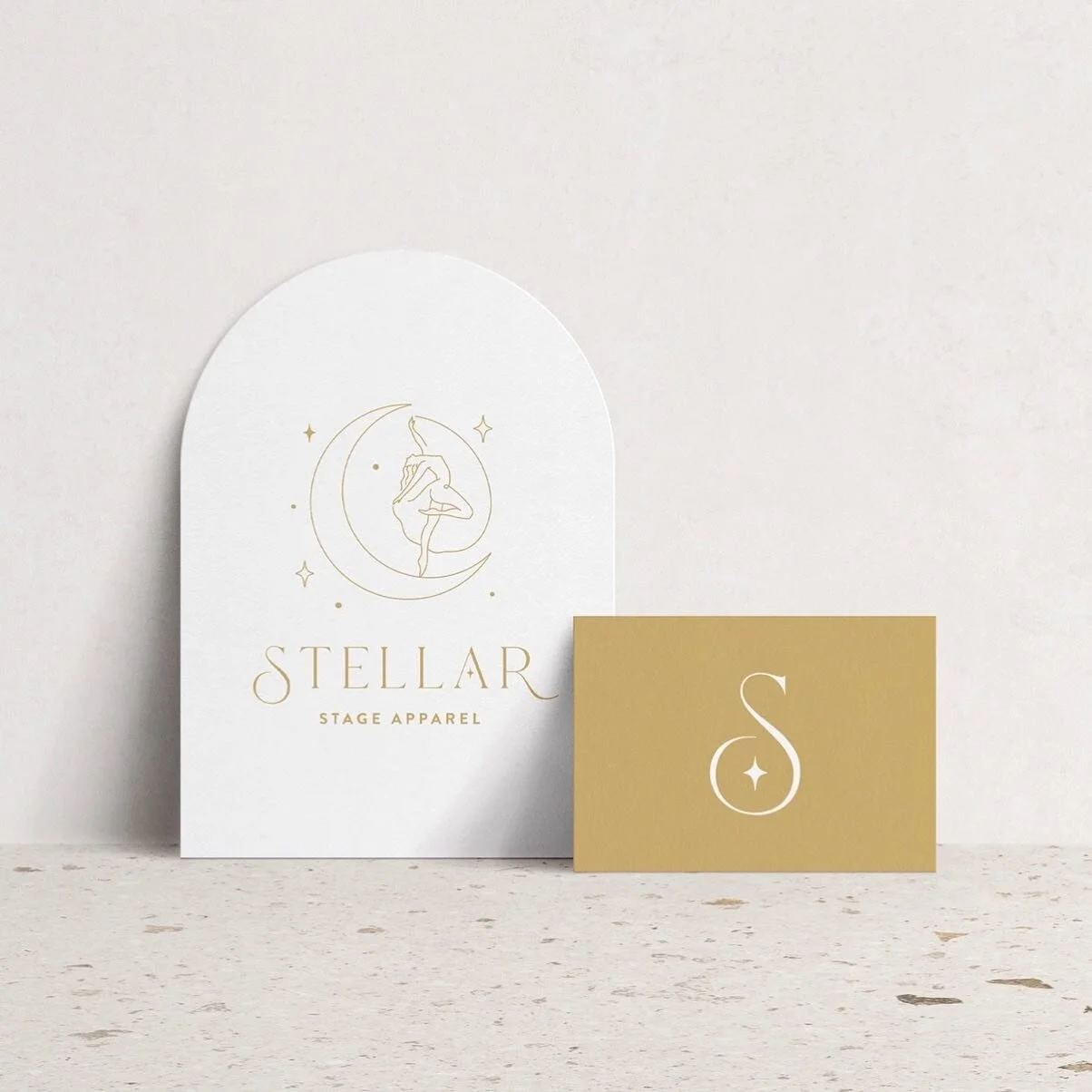 Celestial vibes for @stellarstageapparel ✨ This was the second brand project we worked on and one of my faves 💛

The logo was inspired by Stellar, dancers &amp; performers and vintage elements. The combo of playful, exciting and elegant elements turned out beautifully for my client &ndash; who makes magic happen with her custom made stage apparel.

We explored a few other concepts that weren&rsquo;t quite the right fit but again they&rsquo;re just too pretty not to share and all part of the process 😍

#branddesigner&nbsp;#brandinspiration #creativeladydirectory #freelancingfemales #madebymoyo #makemagic #nzfashiondesigner #welovebranding