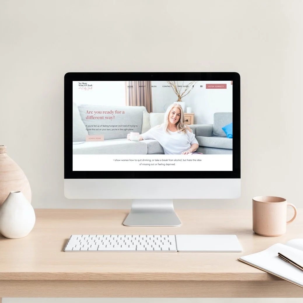 No More Wine O’Clock – Website Refresh