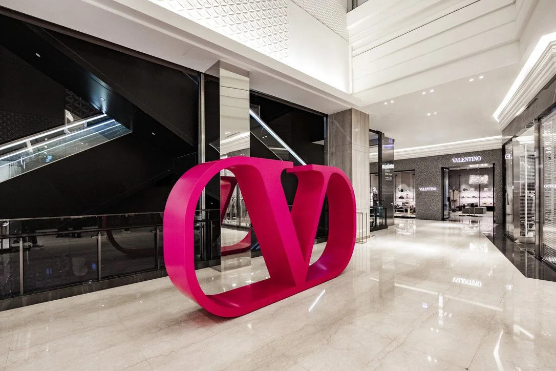 Hero — V monogram installed