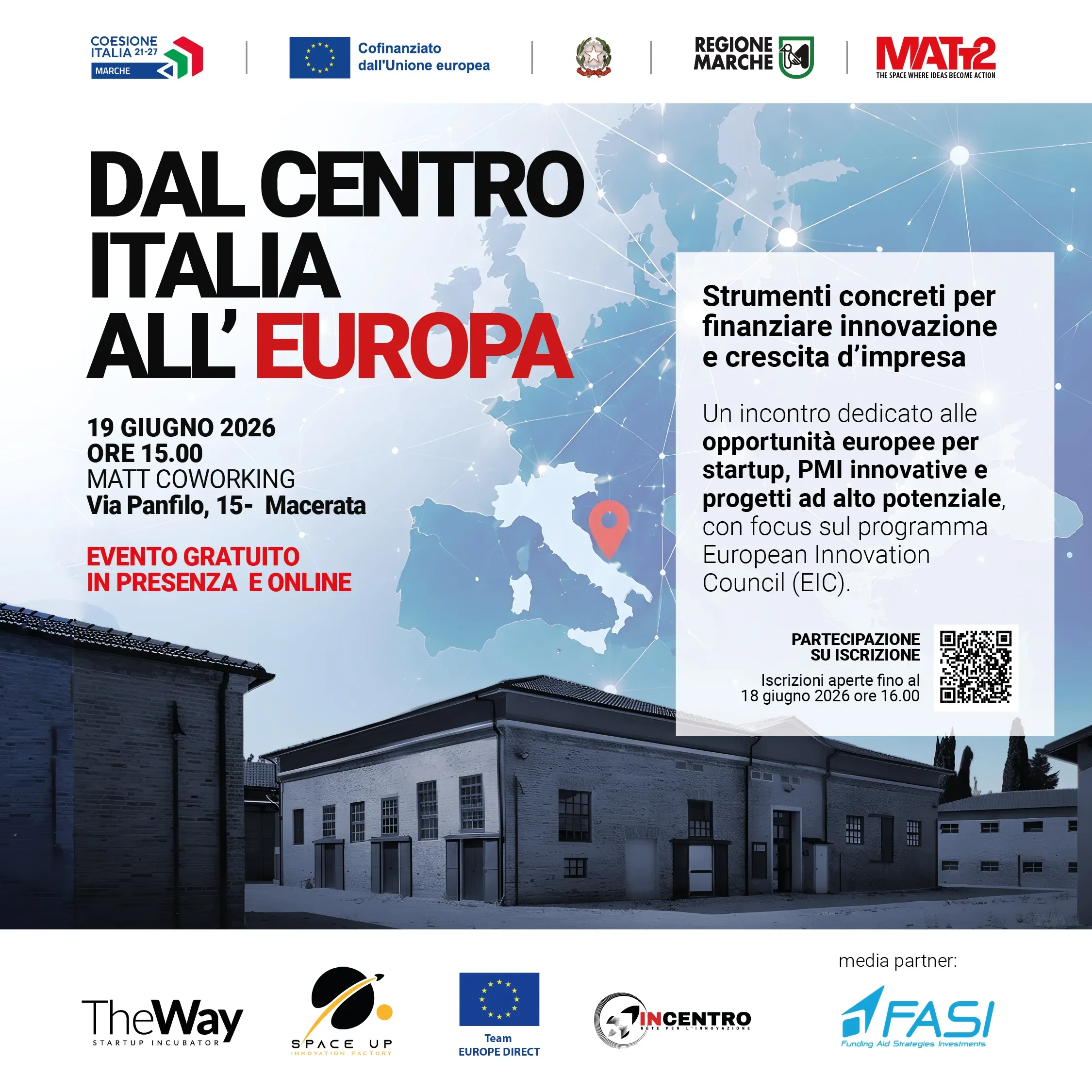 Dal Centro Italia all’Europa