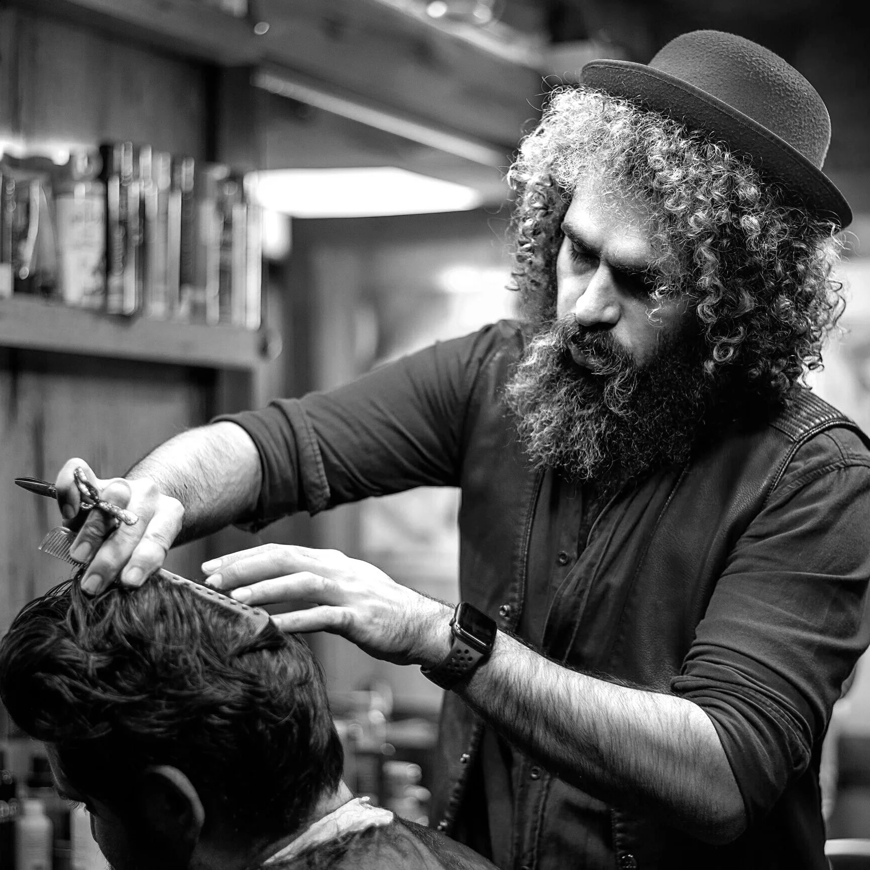 Aleks | Founding Director   The one word others would use to describe Aleks is passionate. He truly loves creating connections.   Aleks thrives on making people feel good, he’s creative, always has good ideas on business development and knows everything there is to know about hair colour and transformations.   He dearly loves the reactions of joy and happiness from his clients after a colour transformation. And he’s bloody good at his job.   Aleks began his career specialising in hair in the entertainment industry, and he has always liked pushing the boundaries (he once sported a dirty rat’s tail just to shock the clients when he worked in Double Bay!) He’s got a tonne of stories (he used to be crowd starting dancer back in the day, ask him about that!) but to really get him talking just mention cooking, and how good life is!   At a dinner party for four he’d have Princess Diana, Judith Neilson and Oprah Winfrey join the table.   His tea of choice from the complimentary menu at Esstudio is Cacao Coconut Chocolate tea by Husk Mill and his wine of choice is Handpicked Wines’&nbsp;Cabernet Sauvignon 2015 Barossa Valley.