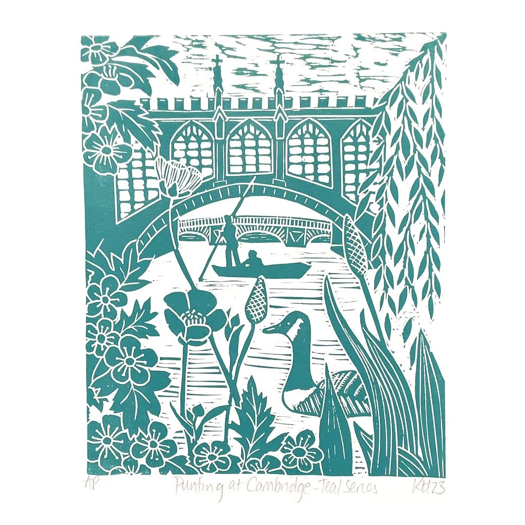 Punting at Cambridge - Teal Series