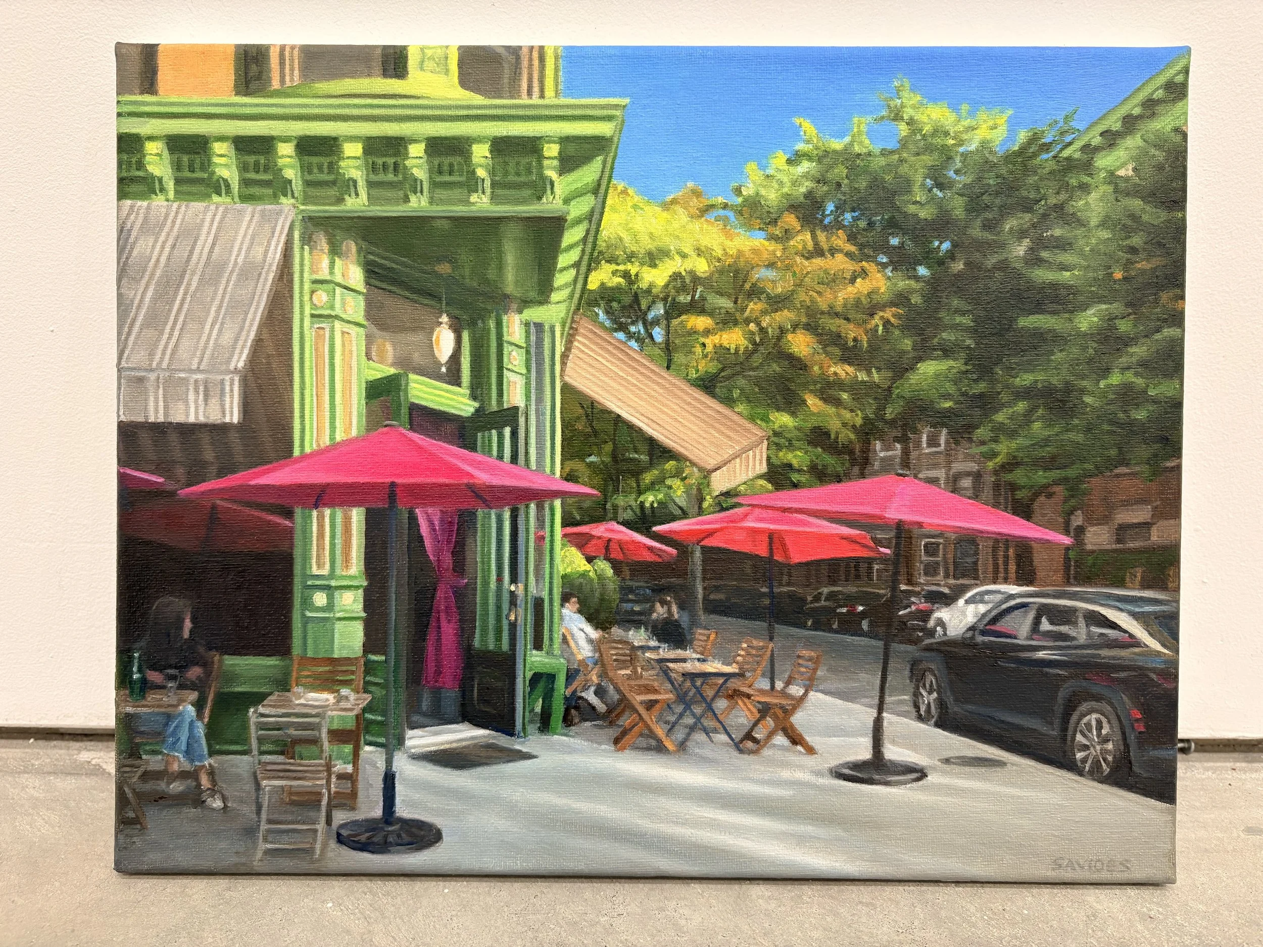 Nick Savides, "Red Umbrellas"