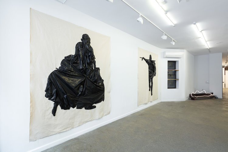 Installation view from Waiting to be Found with works by Fanny Allié