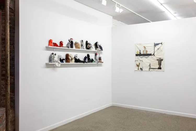 Installation view from Waiting to be Found with works by Fanny Allié