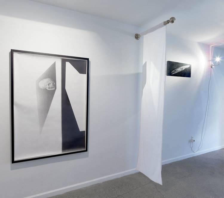 Installation view from Light/Weight with works by Steve Pauley