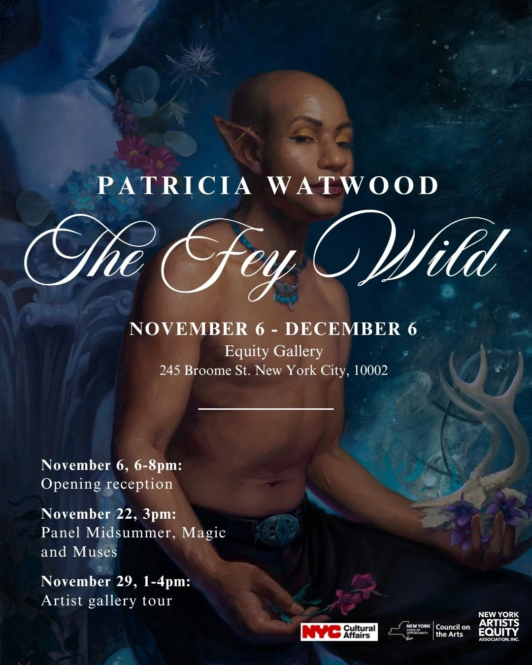 Equity Gallery is excited to present &quot;The Fey Wild&quot;, a solo exhibition by Patricia Watwood. The show opens this Thursday, November 6, with an opening reception from 6:00&ndash;8:00 PM and will be on view through December 6.

&quot;The Fey W