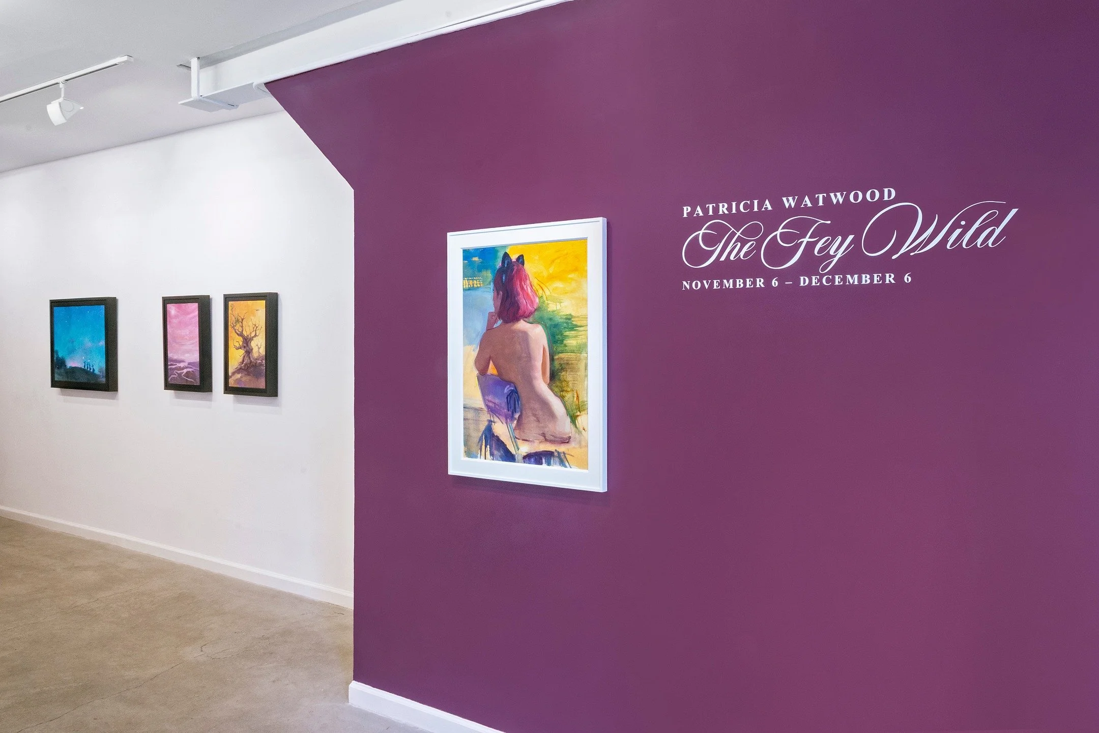 It's the final week to see Patricia Watwood, &quot;The Fey Wild&quot; at Equity Gallery! The exhibition is on view through Saturday, December 6. The gallery is open Wednesday-Saturday from 12:00pm to 6:00pm.

Additionally, we will be hosting a closin