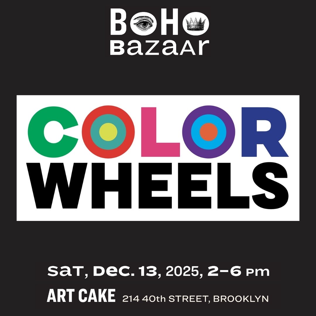 We are excited to have COLORWHEELS participate in BoHo Bazaar! The artist collective, featuring Jaynie Gillman Crimmins, Patricia Fabricant, Ellie Murphy, Elizabeth Riley, Carol Salmanson and Linda Schmidt, will be featured in one of BoHo Bazaar's la