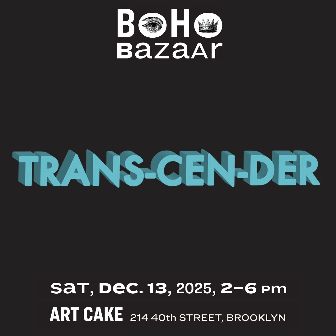 @transcenderart will be at BoHo Bazaar! 

The wonderful artist work-sharing group, which convenes once a month at Equity Gallery, is an important part of the NYAE family! Transcender founders Meer Musa and Sharilyn Neidhardt, together with early and 