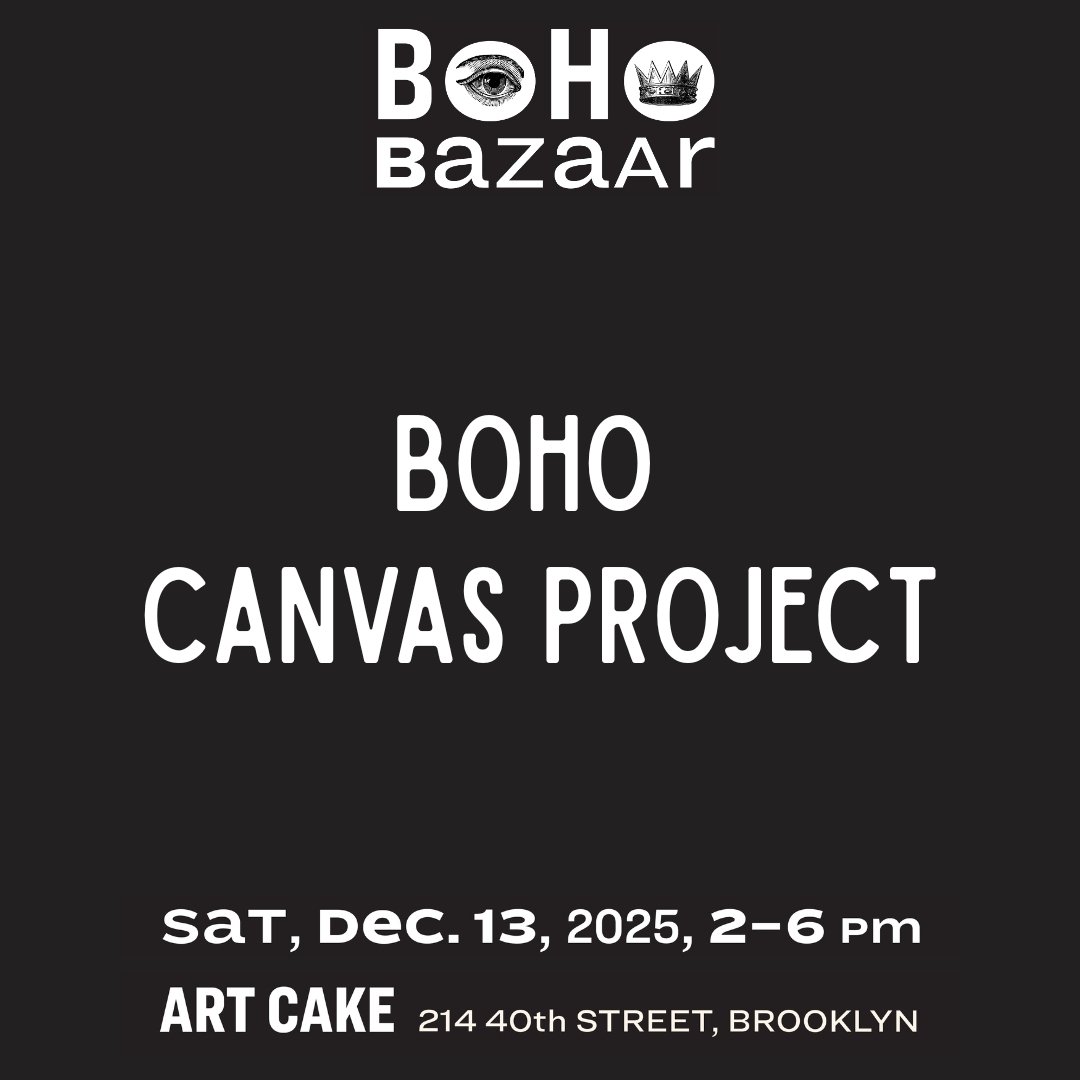 The &quot;BoHo Canvas Project&quot; began with a generous donation of 14&quot; x 11&quot; canvases from Danielle Dimston. Ben Pritchard organized and curated the project, inviting 25 artists and NYAE members to use the canvases to create new work for