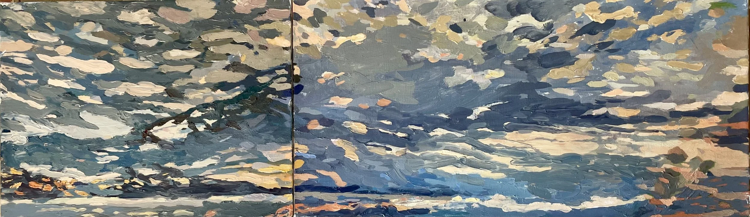 Sue Collier, "Skyscape Diptych"