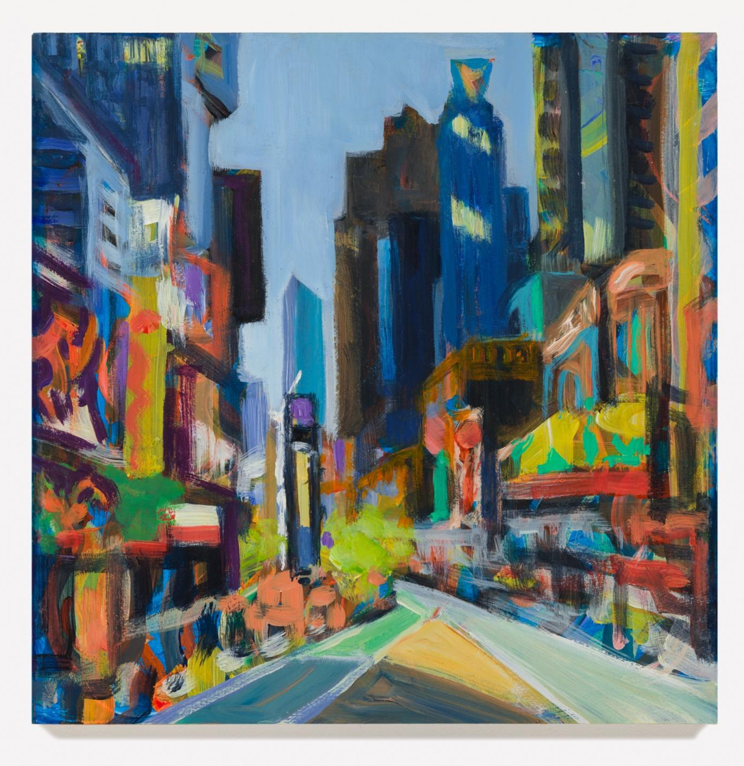 Gwyneth Leech, "View of Times Square from Broadway and West 49th"