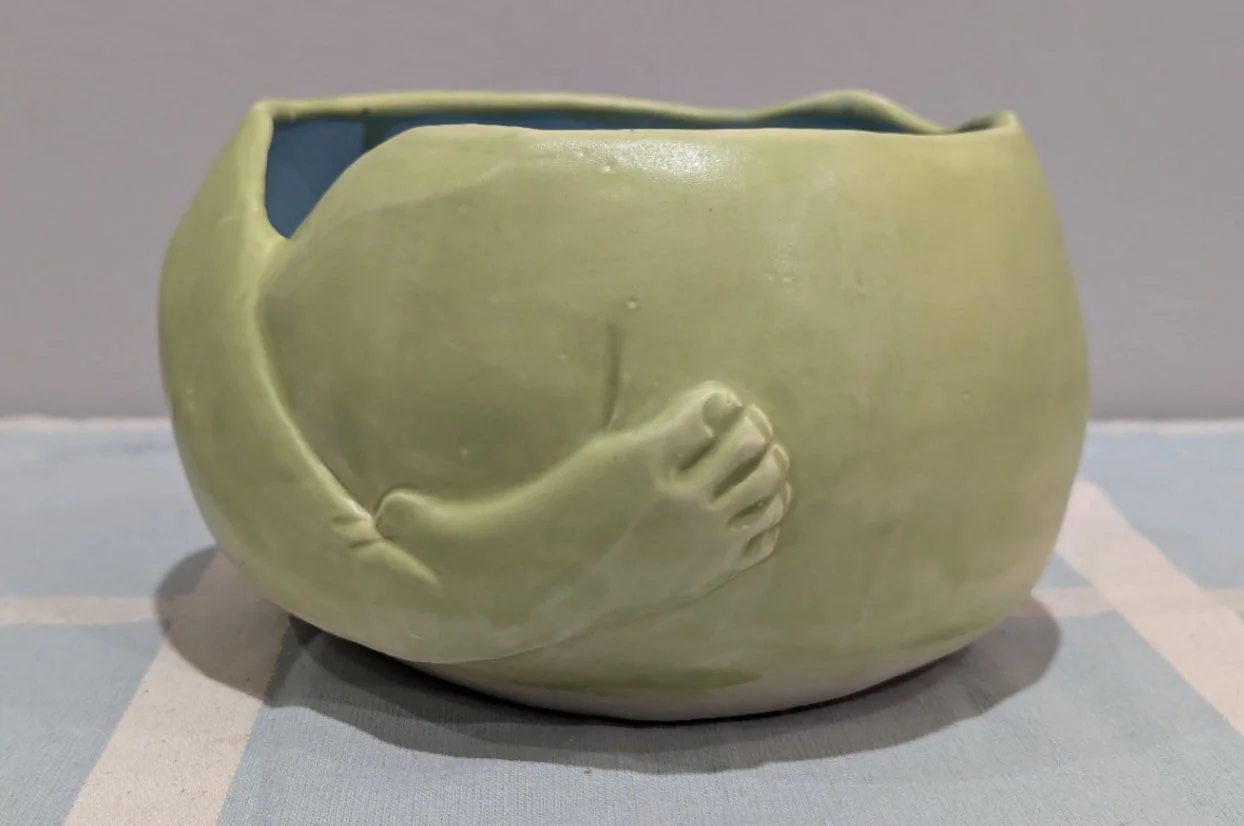 Madison Haws, “Body Basics (Satin Green/Blue)”